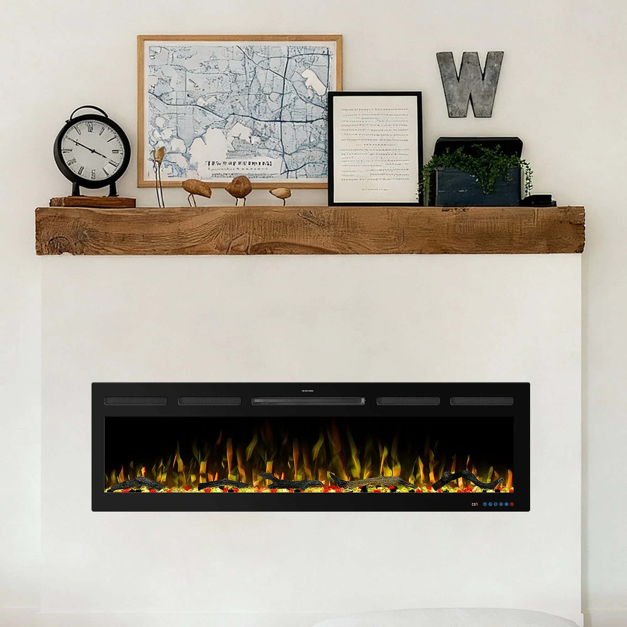 Shop Modern Linear In-Wall Electric Fireplaces For Homes – Vanub