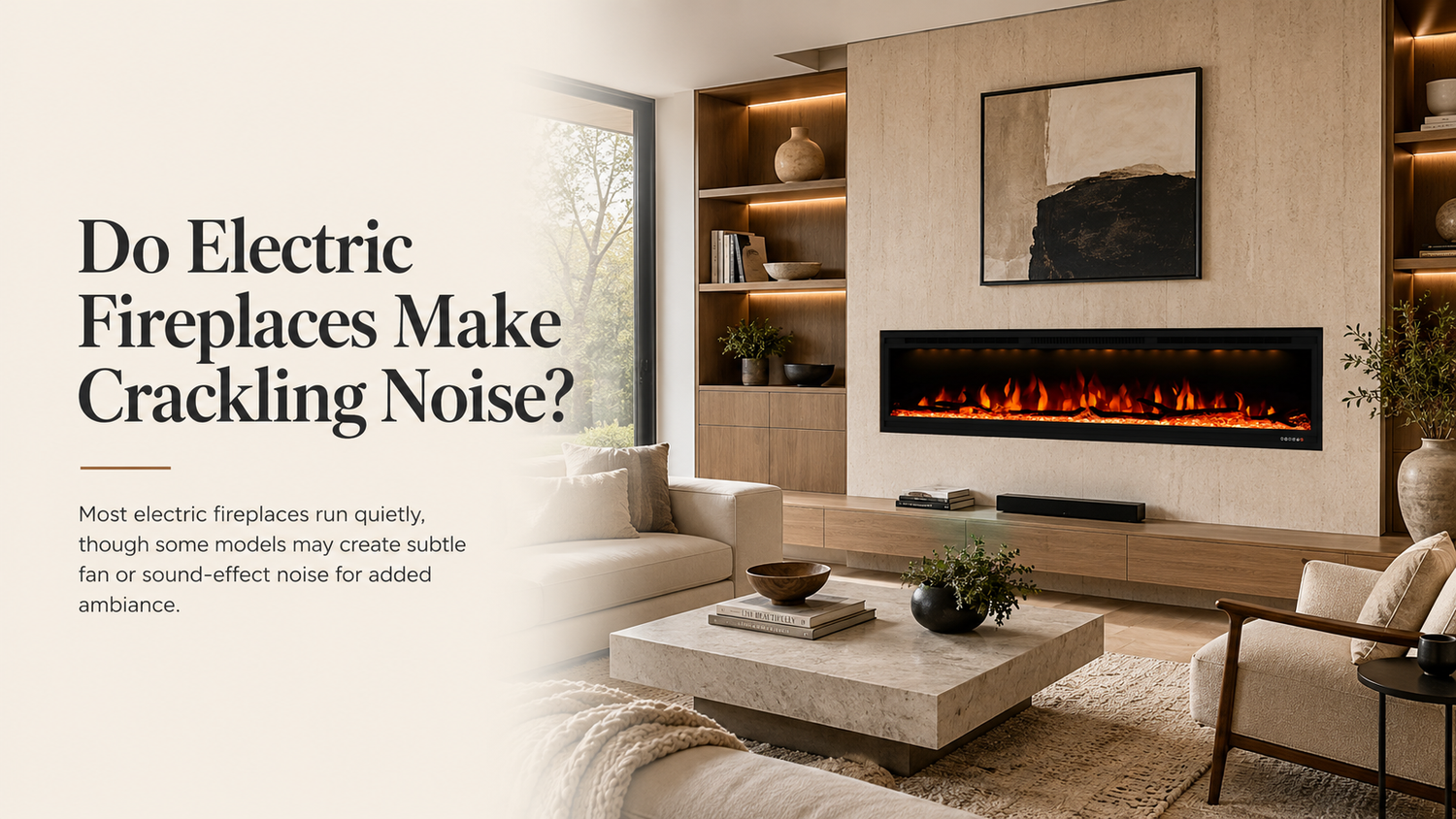 Do Electric Fireplaces Make Crackling Noise? - Vanub