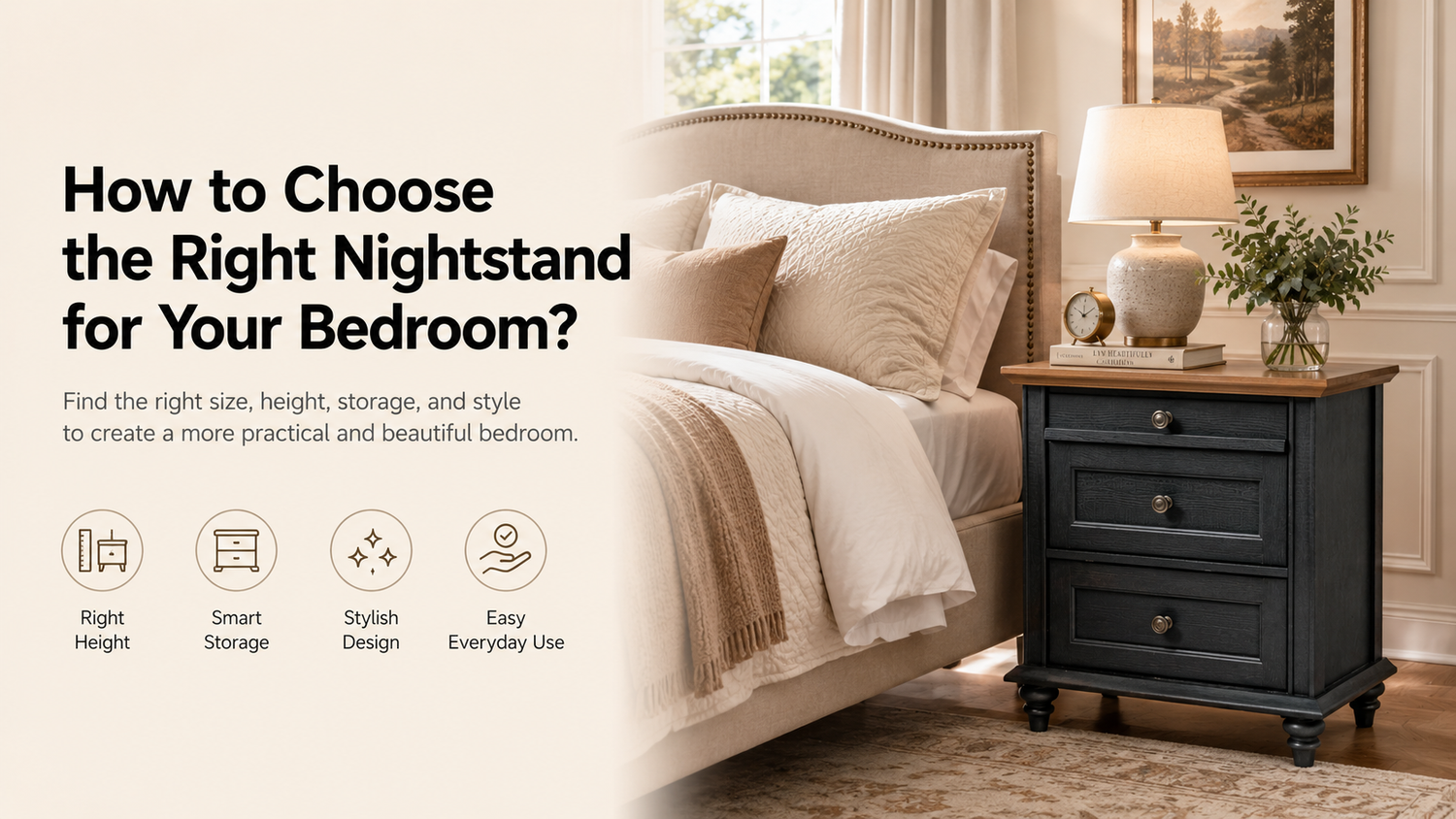 How to Choose the Right Nightstand for Your Bedroom？