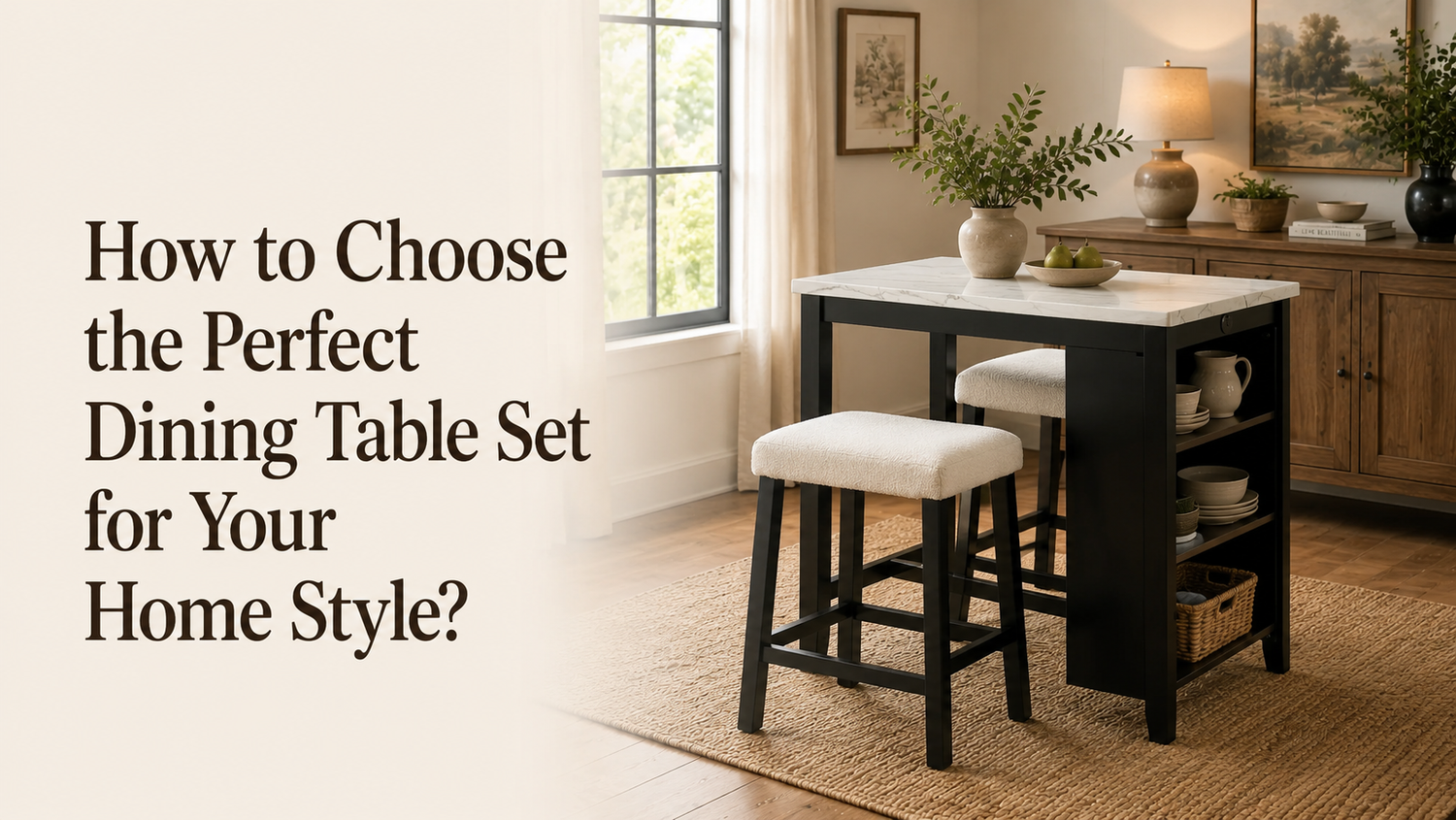 How to Choose the Perfect Dining Table Set for Your Home Style？