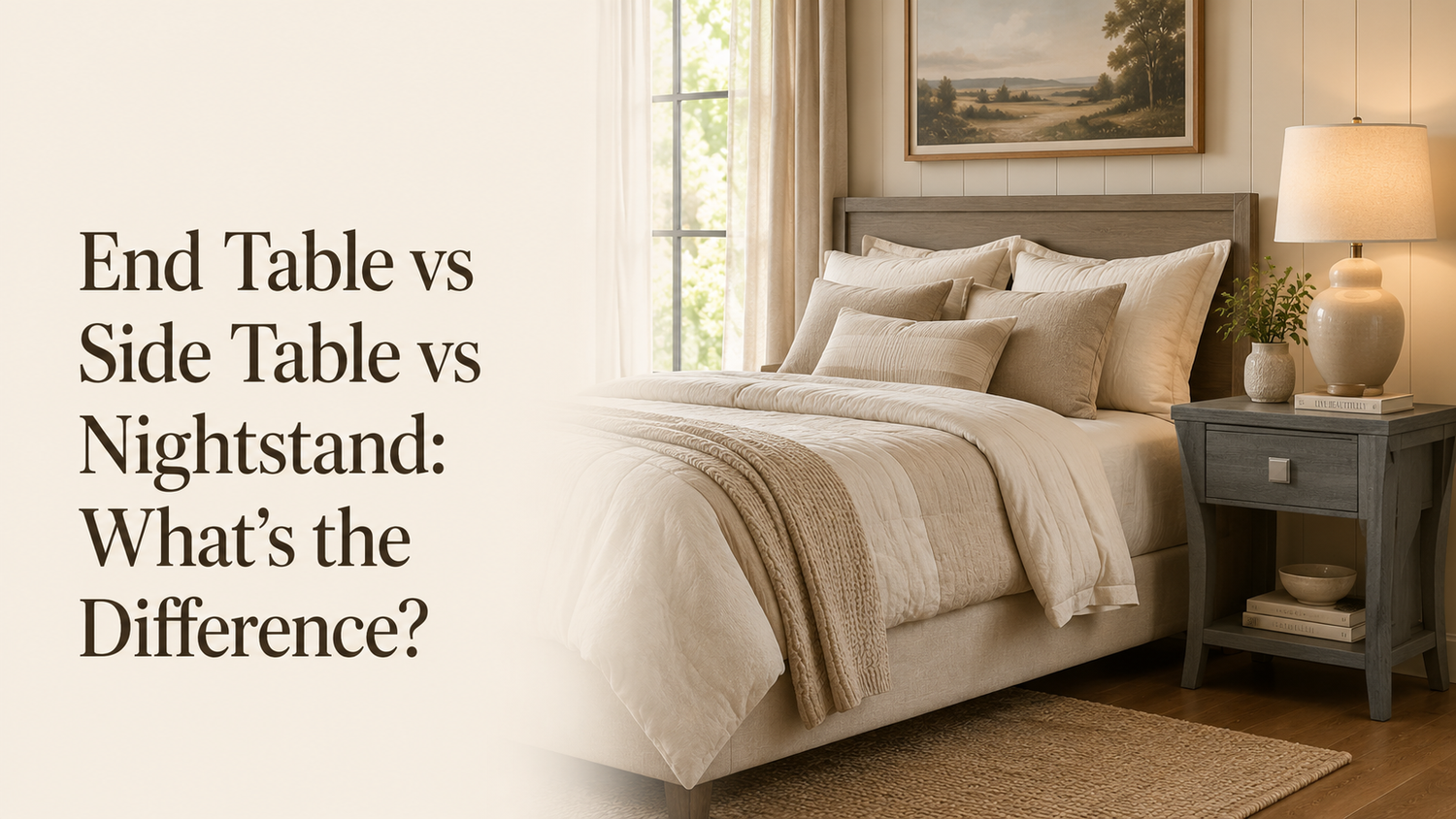 End Table vs Side Table vs Nightstand: What’s the Difference? - Vanub