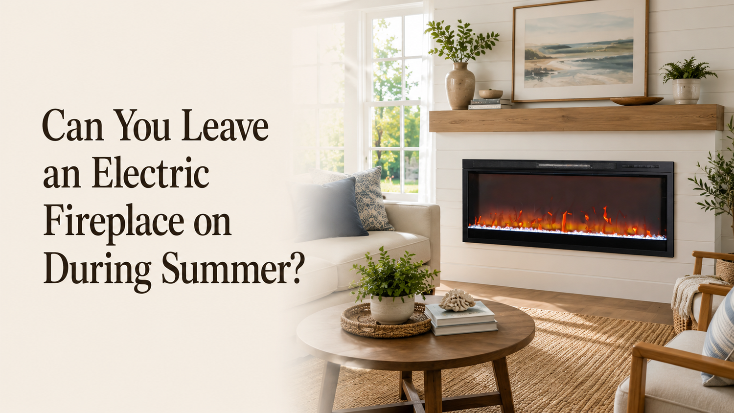 Can You Leave an Electric Fireplace on During Summer? - Vanub
