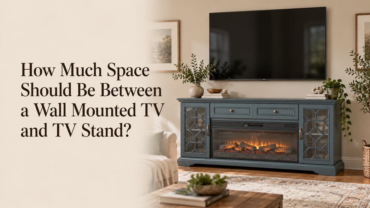 How Much Space Should Be Between a Wall Mounted TV and TV Stand? - Vanub