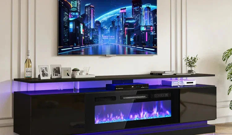 TV Over Electric Fireplace: Do You Need a Mantel? - Vanub