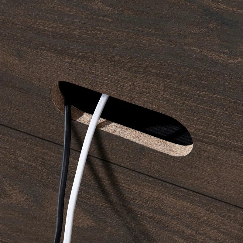 Brown 70'' rectangular TV stand with a 26'' crystal fireplace, suitable for TVs up to 78 inches