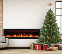 42 inch Electric Fireplace, Available For Recessed And Wall Mounting, Supports App/Remote/Voice Control (Alexa/Google Home) - Vanub