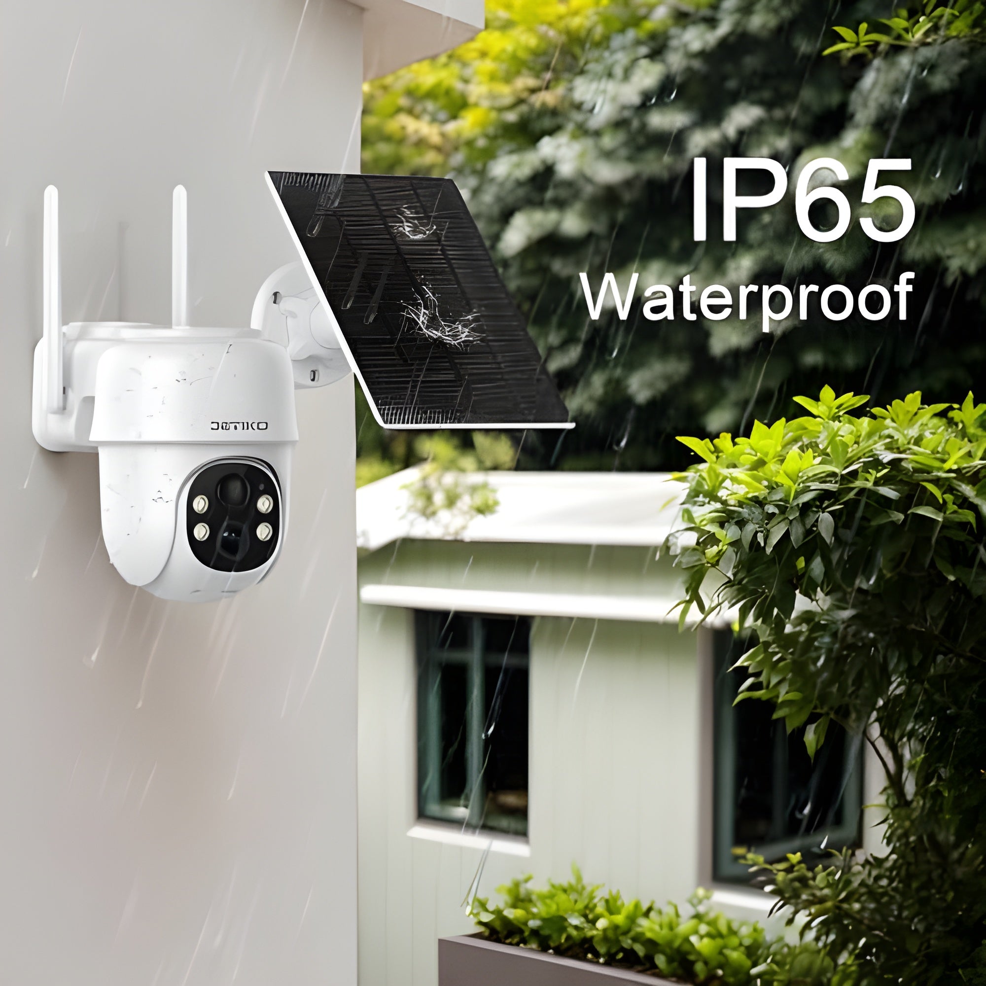 365-Day Solar Outdoor Security Camera | 360° Pan, 2K Night Vision, IP66 Waterproof, Alexa Enabled