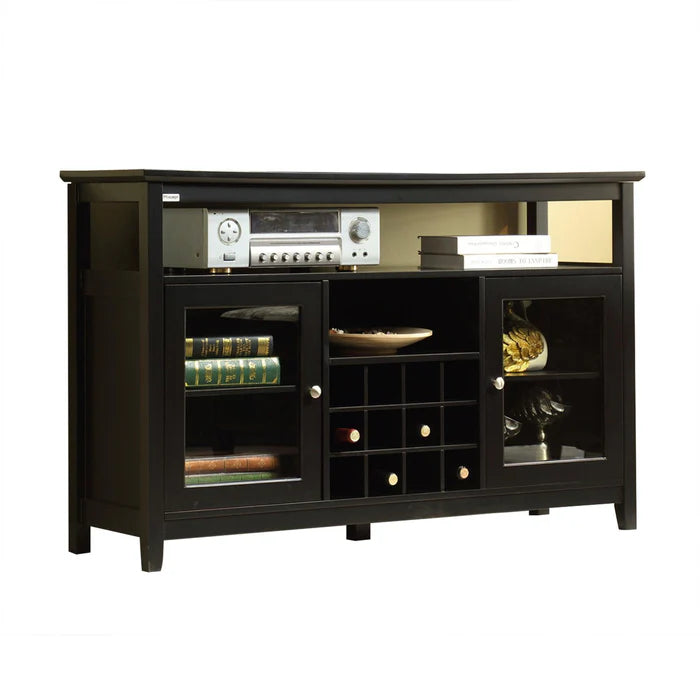 Vanub 51" Wide Wood Cupboard Buffet Storage Cabinet with Wine Rack for 12-Bottles - Vanub