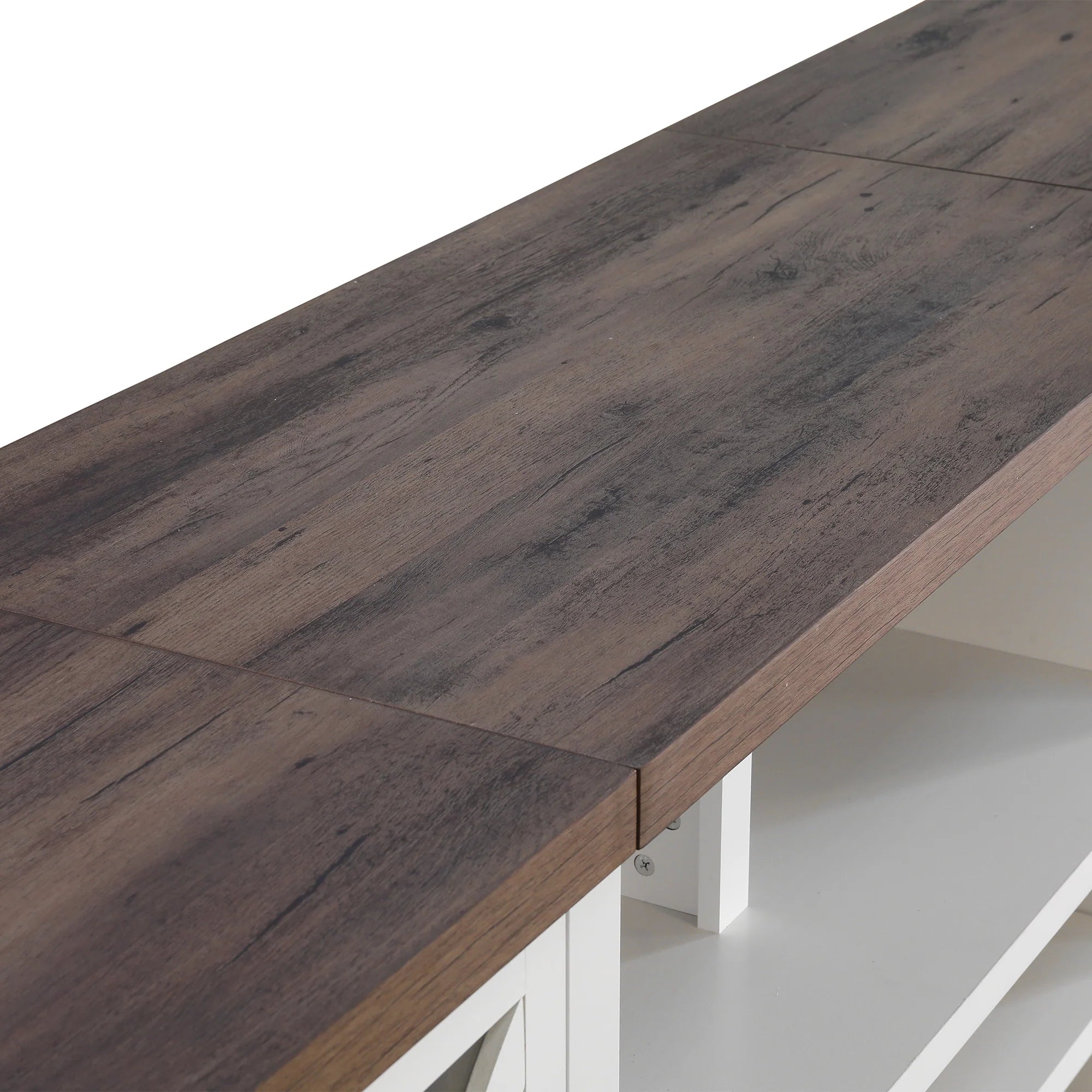 Vanub 93" TV Stand Storage Cabinets with 36 Inch Electric Fireplace for Living Room - Vanub