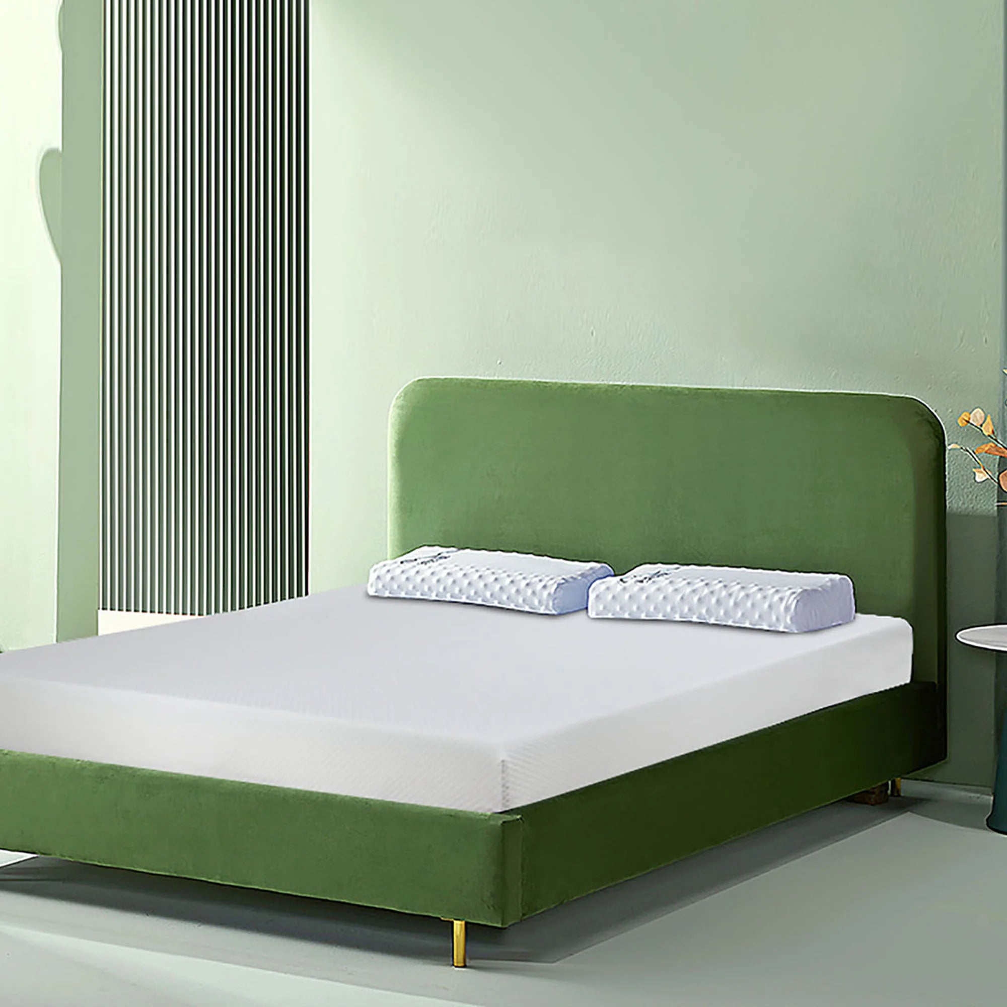 Artemisia 12" White Memory Foam Medium Firm 9.5" Standard Foam Mattress