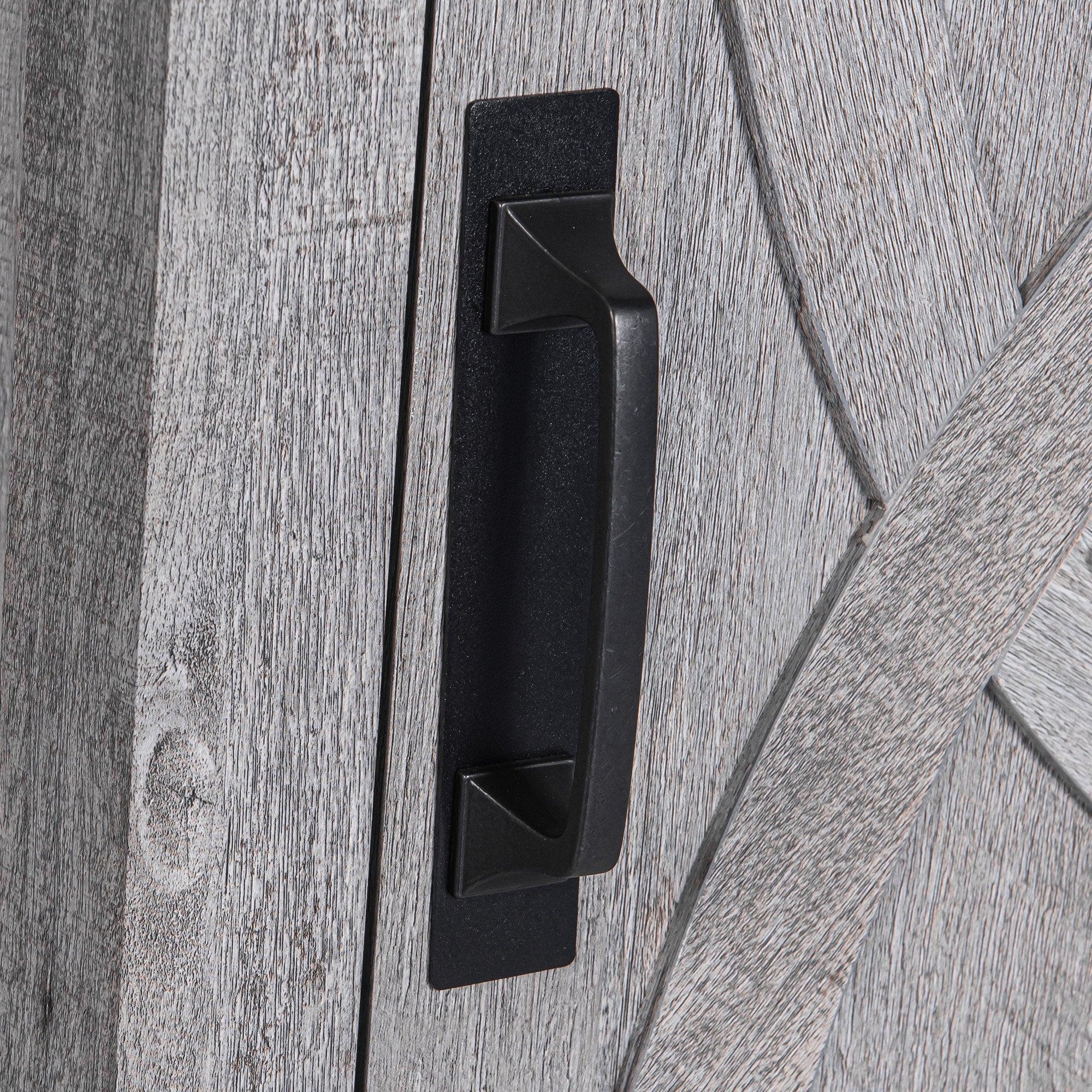 Solid Wood 18" Farmhouse Nightstand in Brown, Grey or White