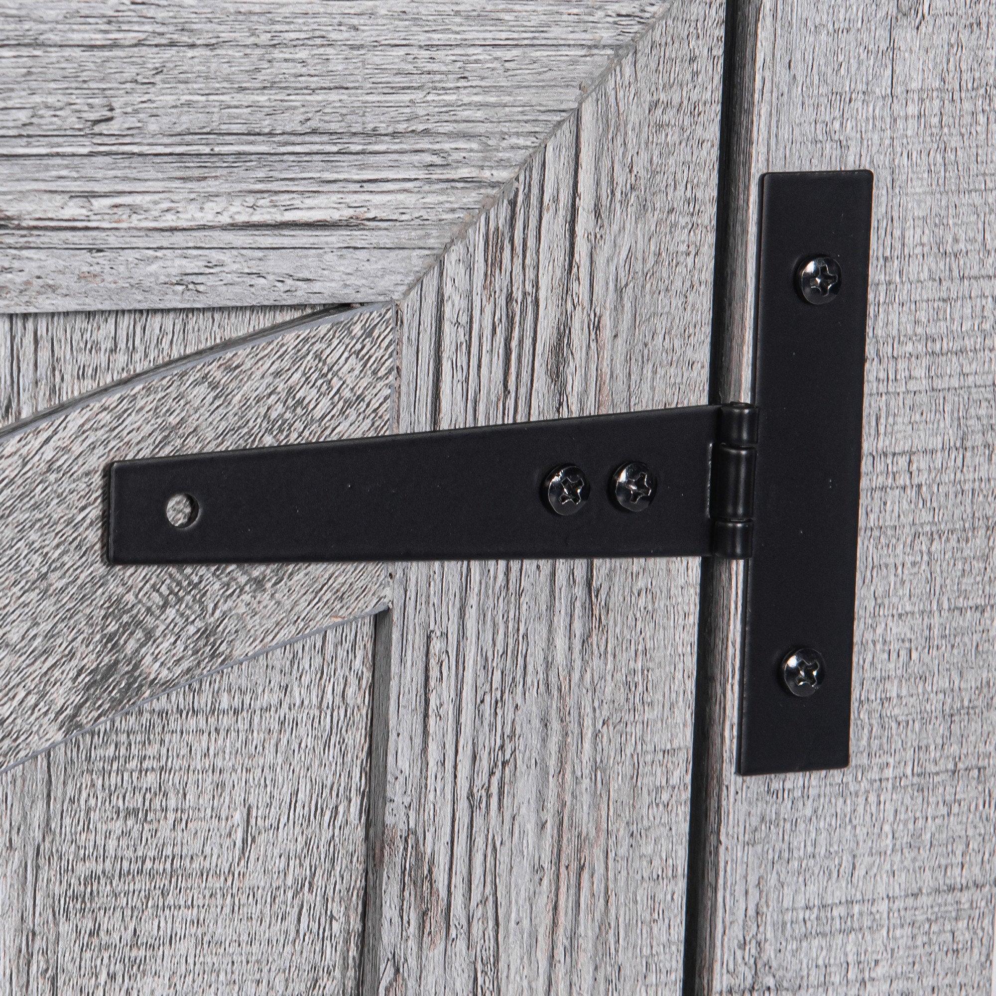 Solid Wood 18" Farmhouse Nightstand in Brown, Grey or White