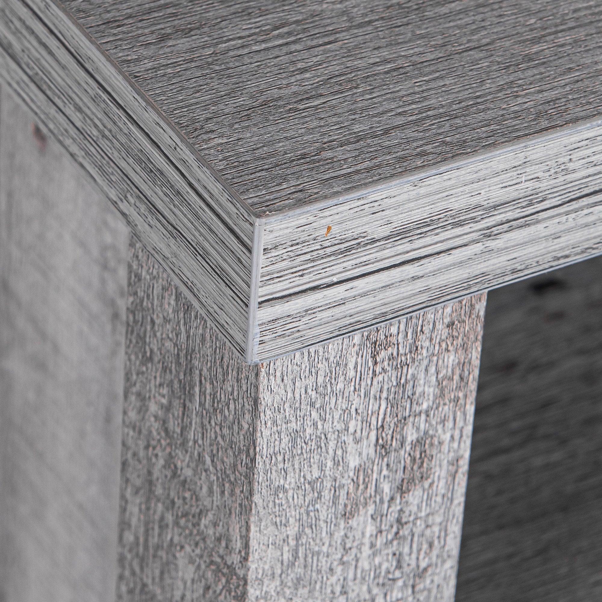 Solid Wood 18" Farmhouse Nightstand in Brown, Grey or White