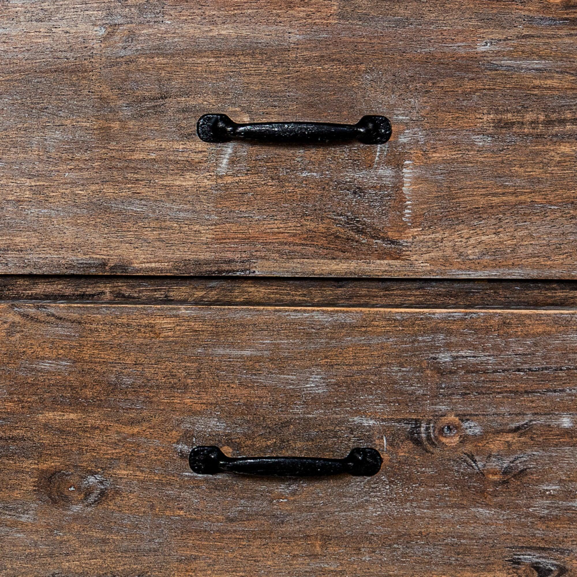 Farmhouse Solid Wood Nightstand for Bedroom