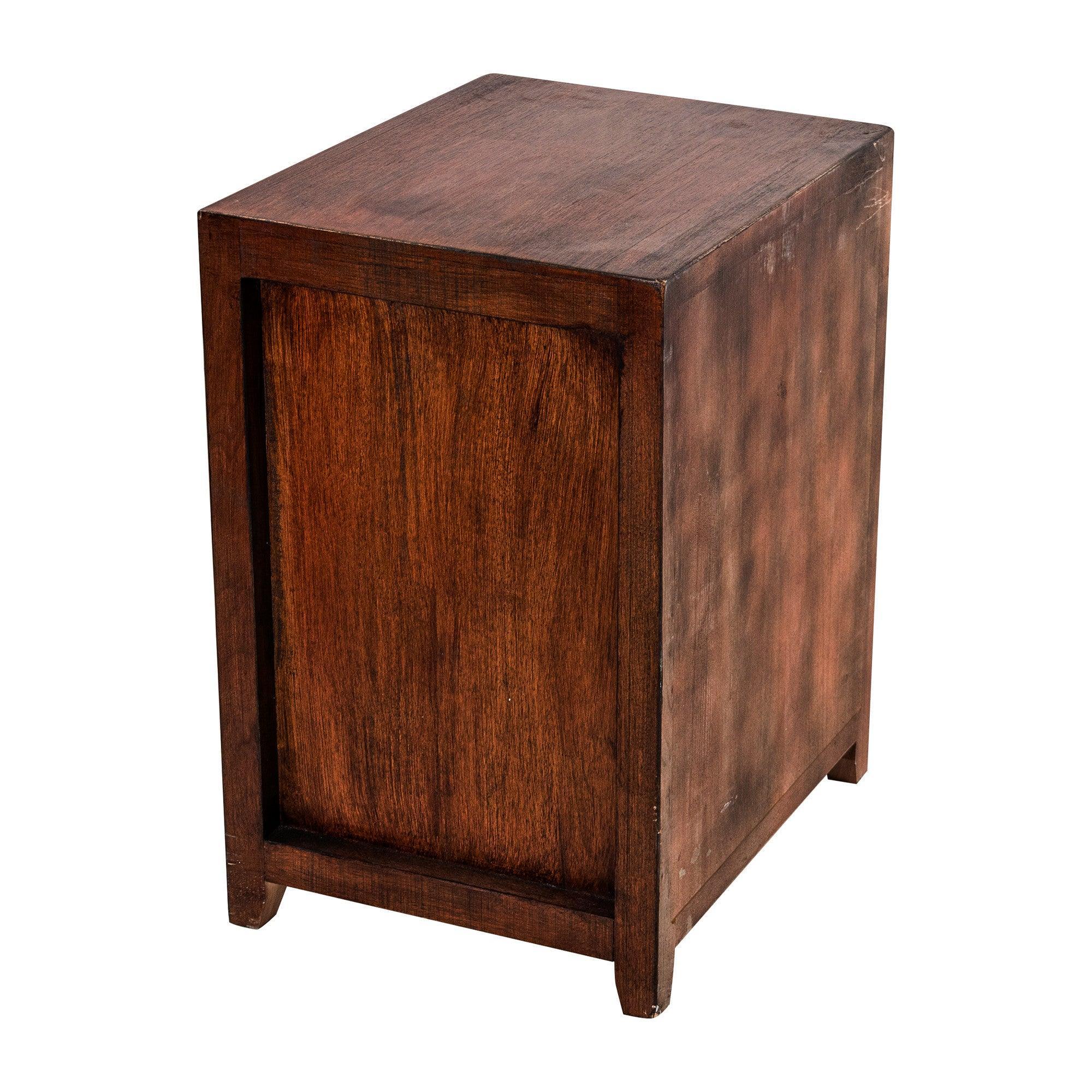 Brown 2-Drawer Nightstand, Modern Style, Fully Assembled