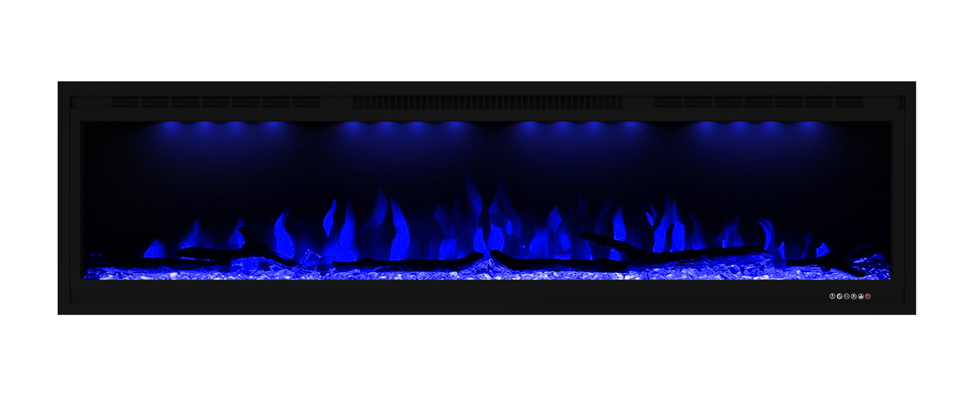 42 inch Electric Fireplace, Available For Recessed And Wall Mounting, Supports App/Remote/Voice Control (Alexa/Google Home) - Vanub