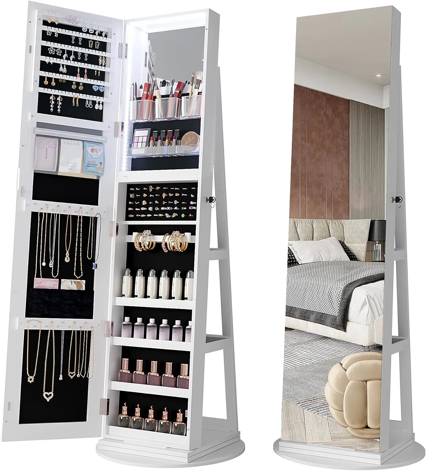 Revolving Jewelry Cabinet