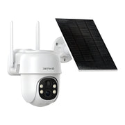 365-Day Solar Outdoor Security Camera | 360° Pan, 2K Night Vision, IP66 Waterproof, Alexa Enabled