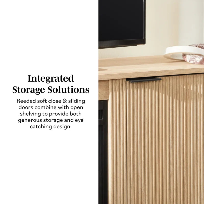 60" TV Stand with 36" Insert Electric Fireplace