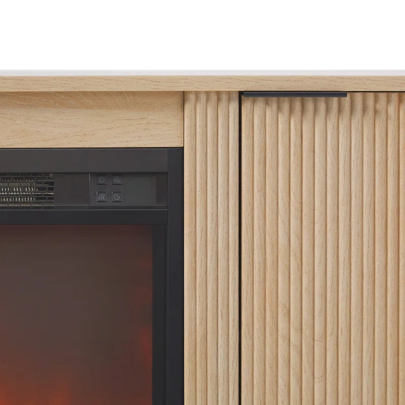 60" TV Stand with 36" Insert Electric Fireplace