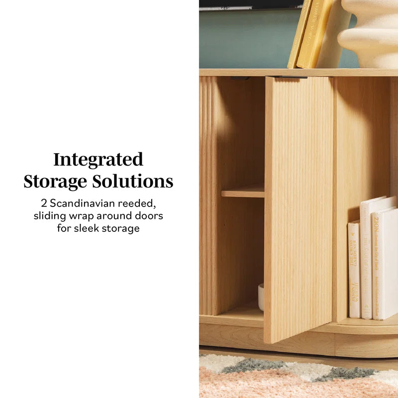 60" TV Stand with 36" Insert Electric Fireplace