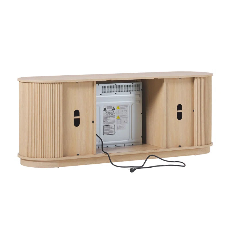 60" TV Stand with 36" Insert Electric Fireplace