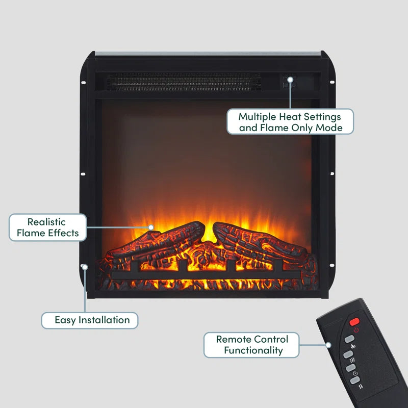 60" TV Stand with 36" Insert Electric Fireplace