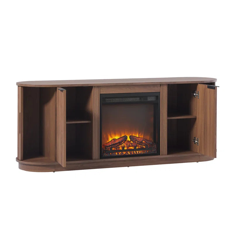60" TV Stand with 36" Insert Electric Fireplace