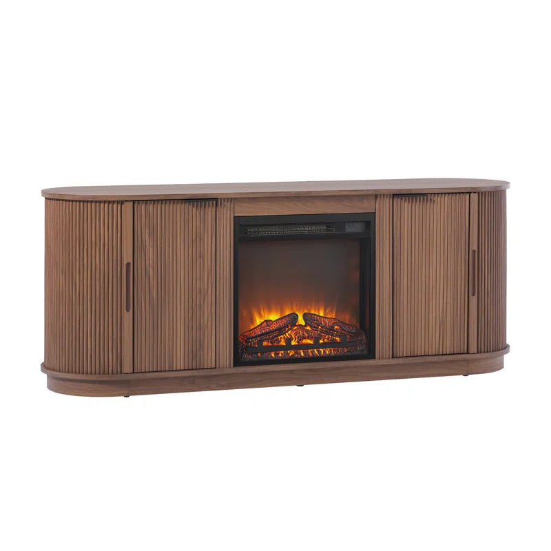 60" TV Stand with 36" Insert Electric Fireplace