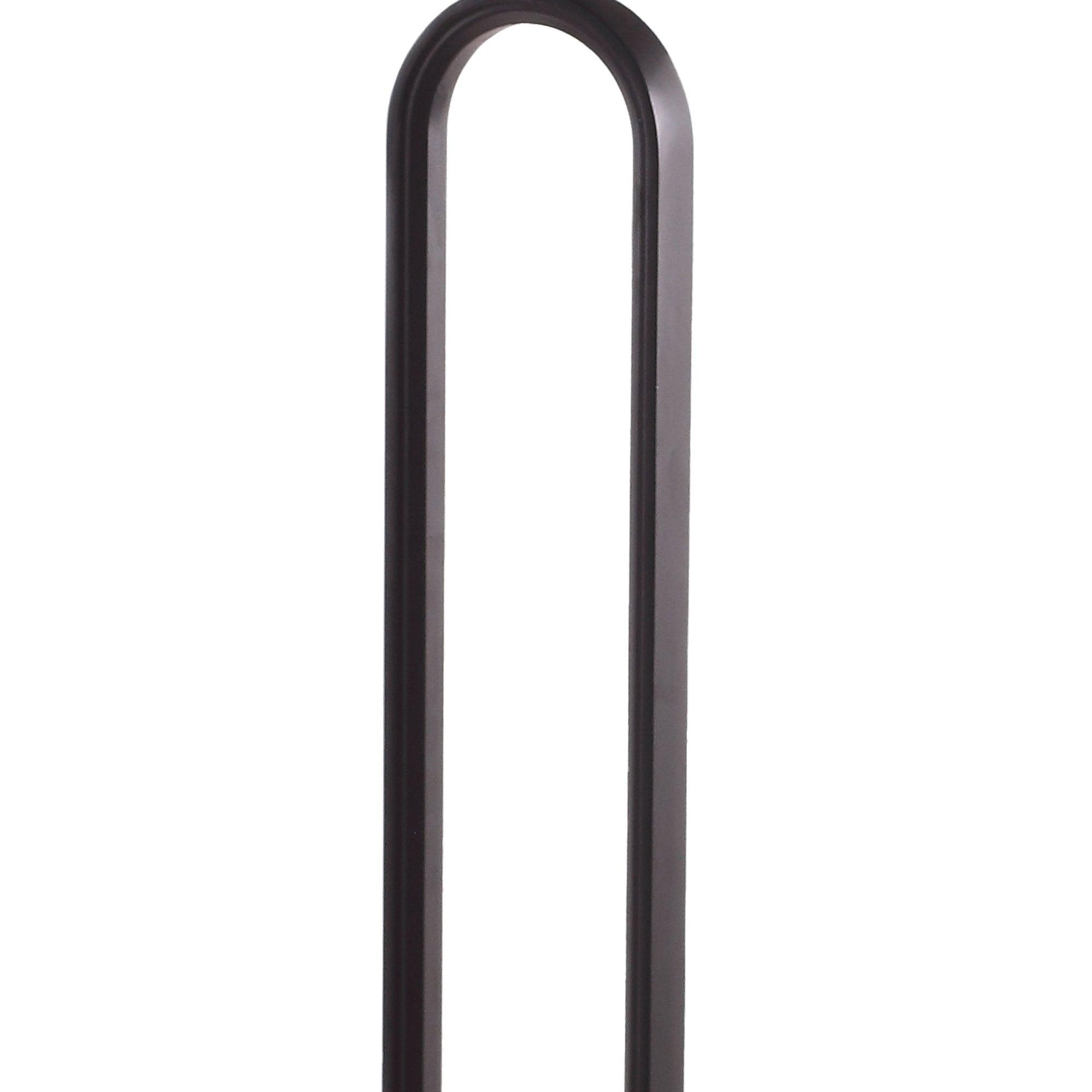 12" Black Round Side Table, Modern Compact Accent Design