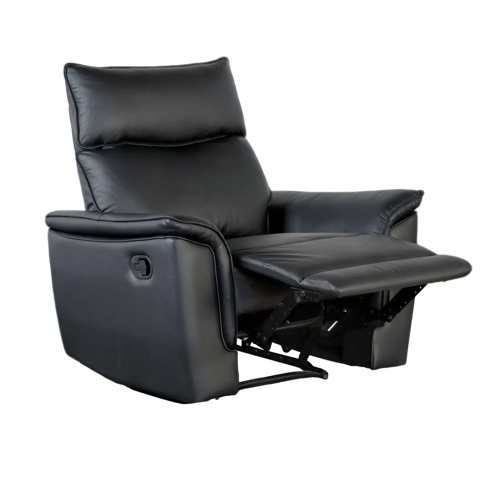 Bienne 38.5" Leather Match Recliner Chair with Manual Function