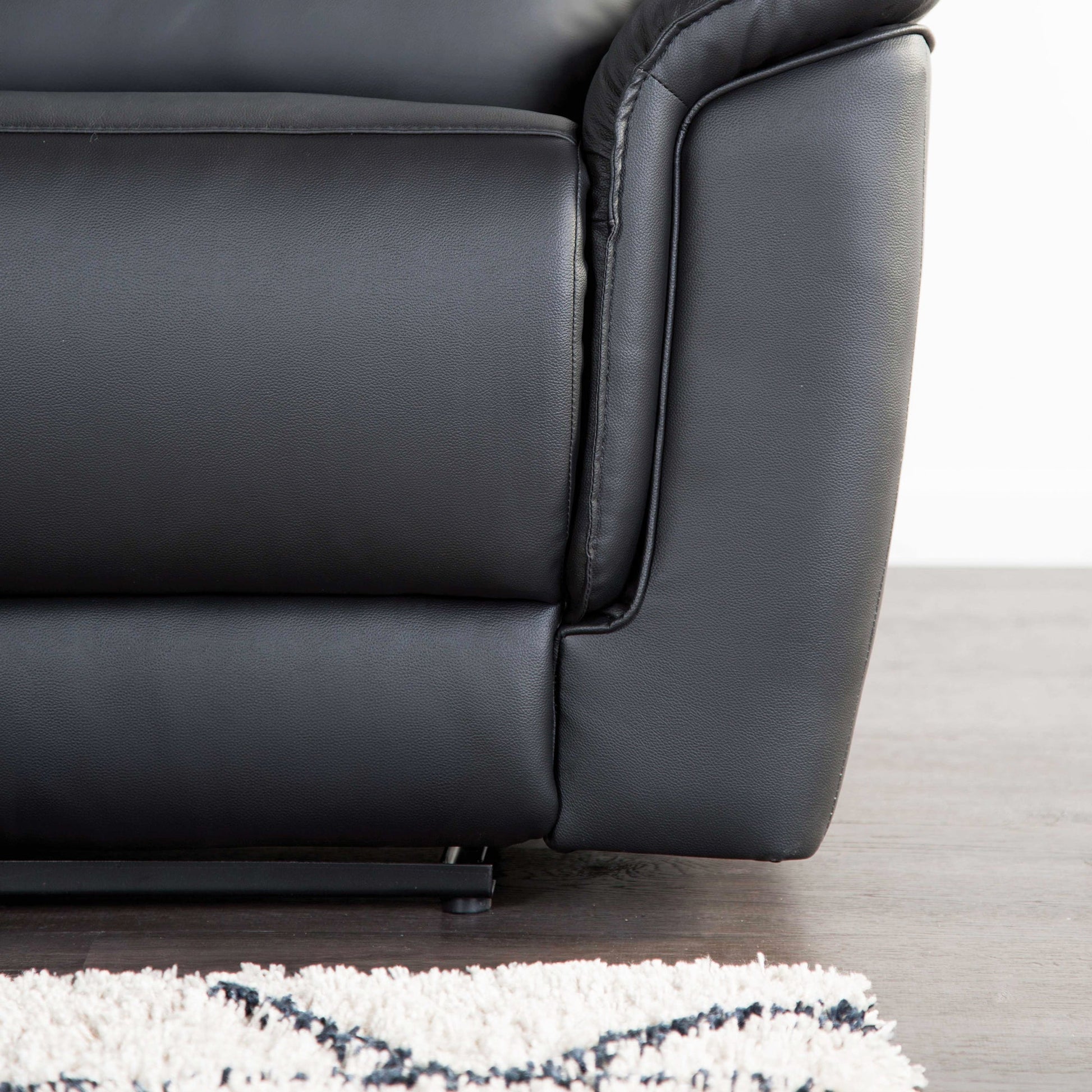 Bienne 38.5" Leather Match Recliner Chair with Manual Function