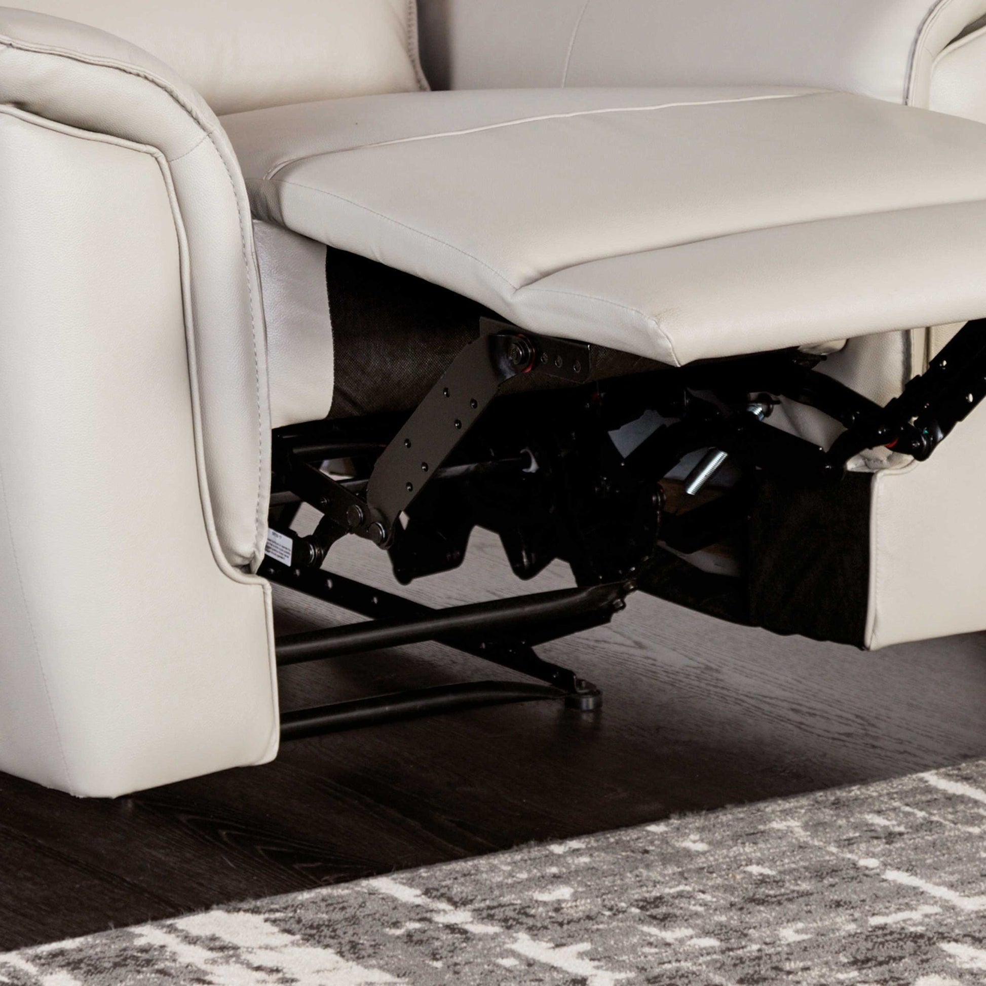 Bienne 38.5" Leather Match Recliner Chair with Manual Function