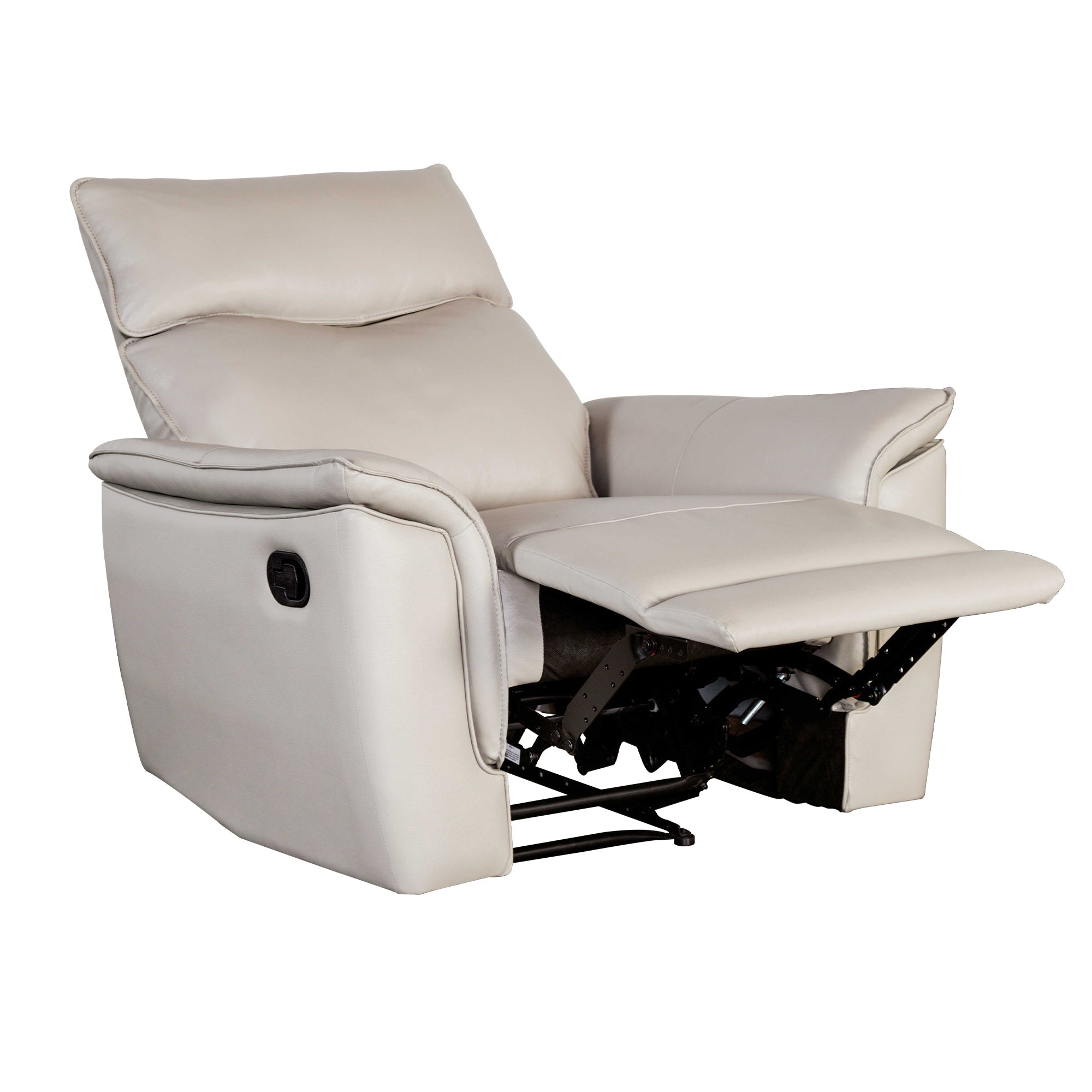 Bienne 38.5" Leather Match Recliner Chair with Manual Function