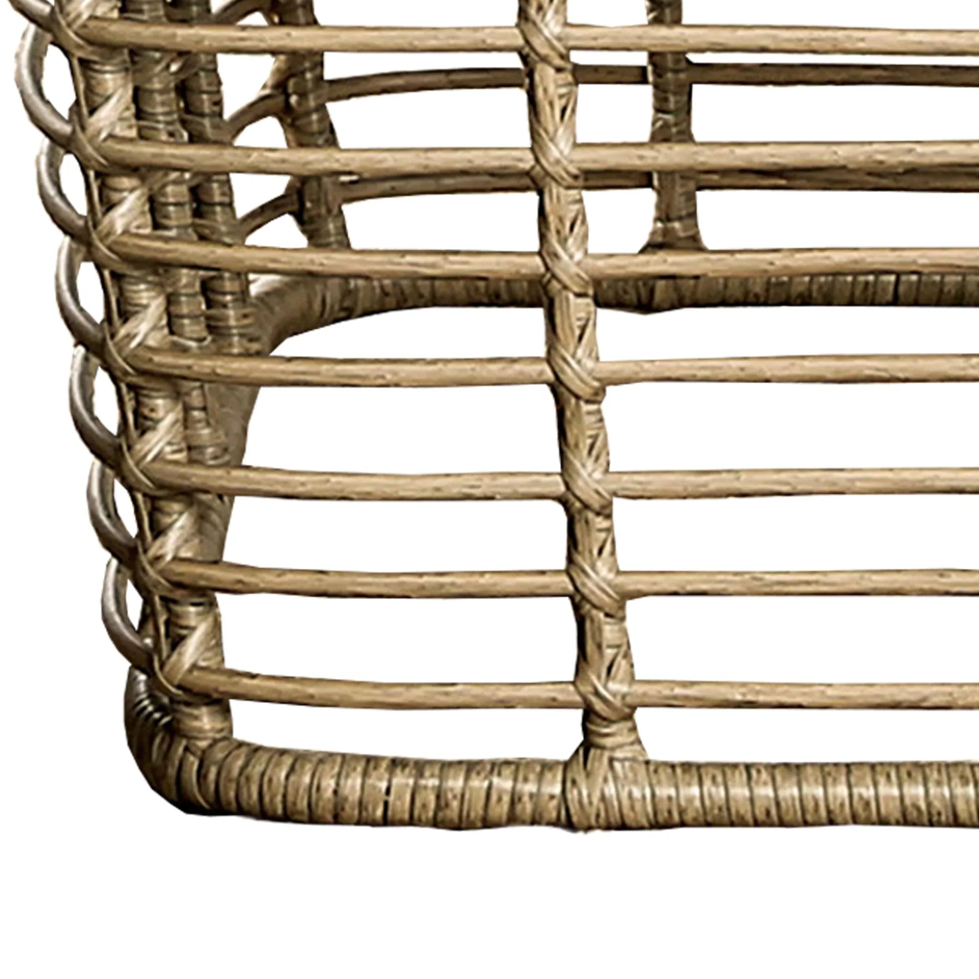 Johari Contemporary 3-Piece Outdoor Rattan Conversation Set