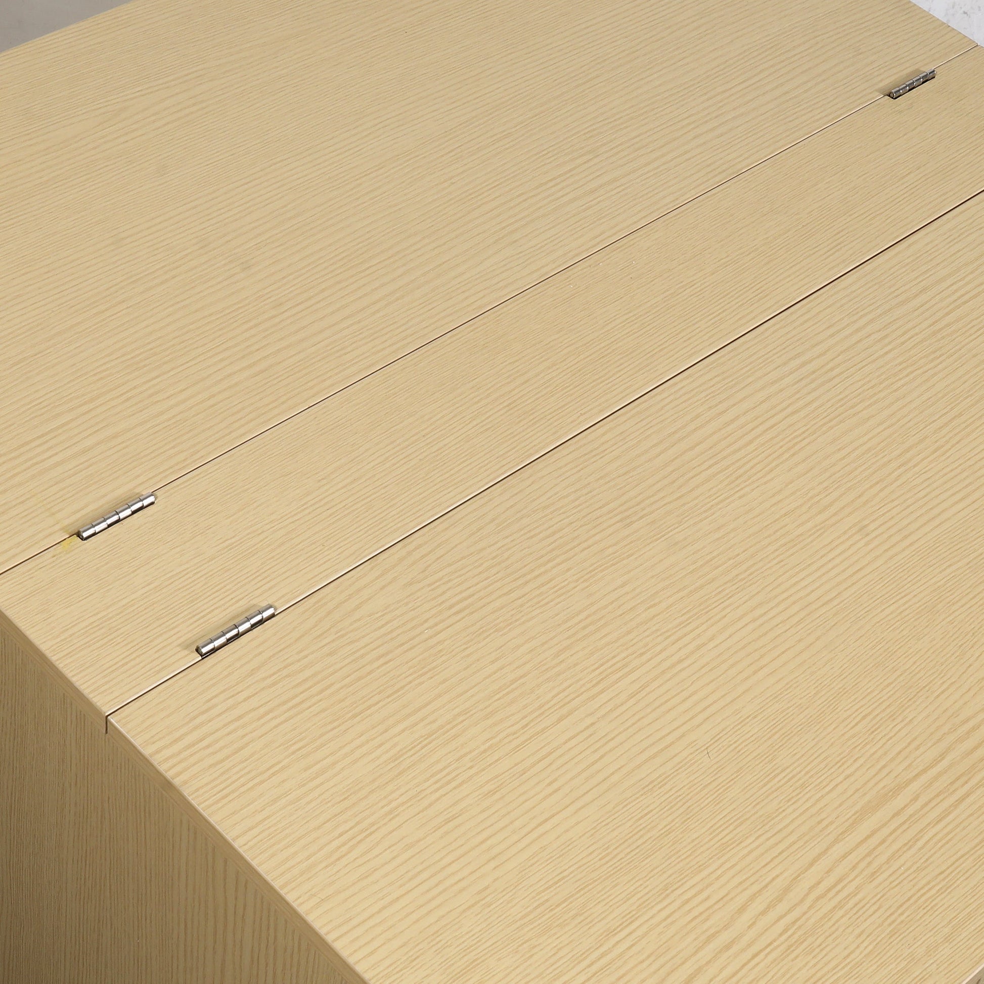 31 Inch Natural Coffee Table Storage Cabinet