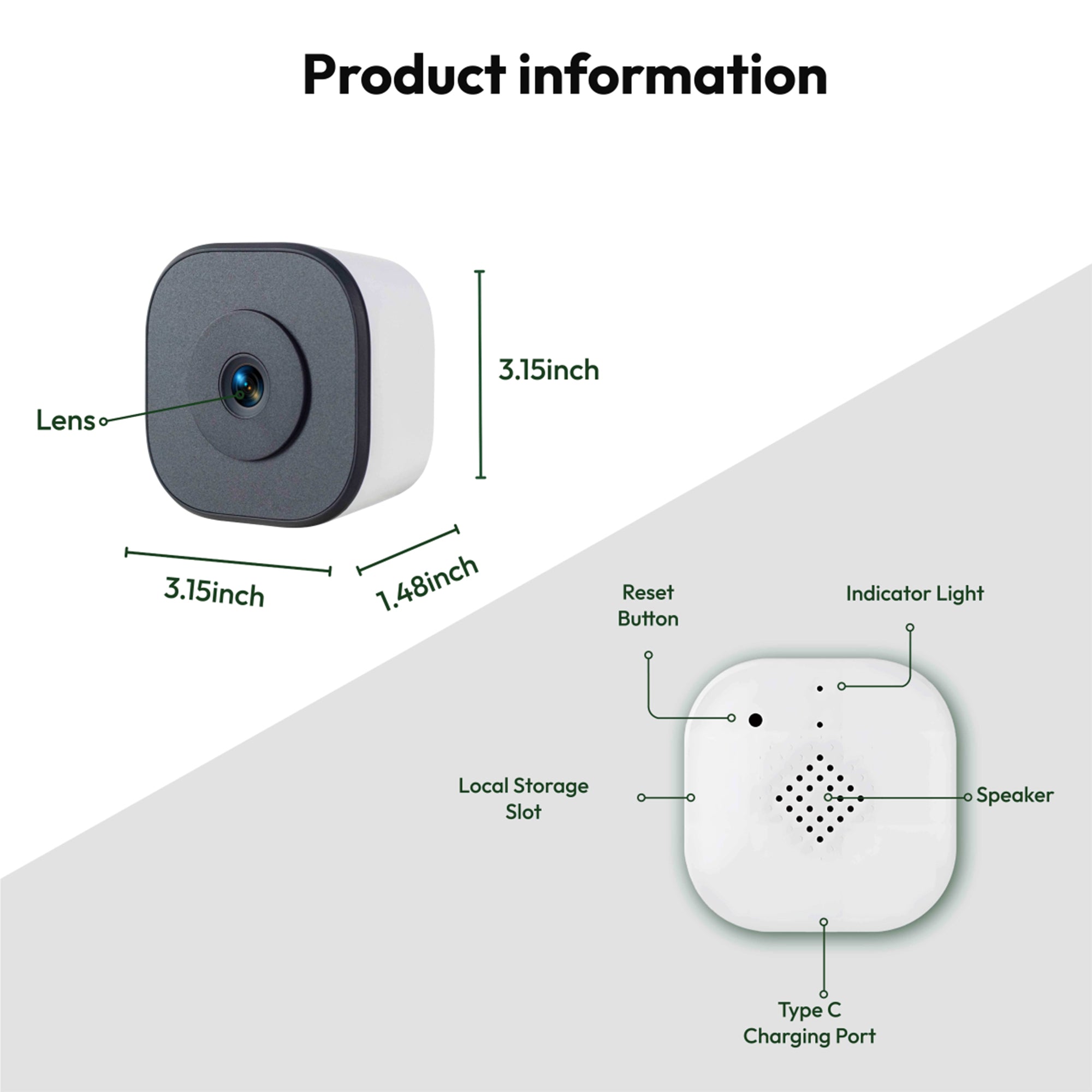 Wireless 2K Outdoor Security Camera | Color Night Vision, AI Detection, IP66 Waterproof, Works with Alexa