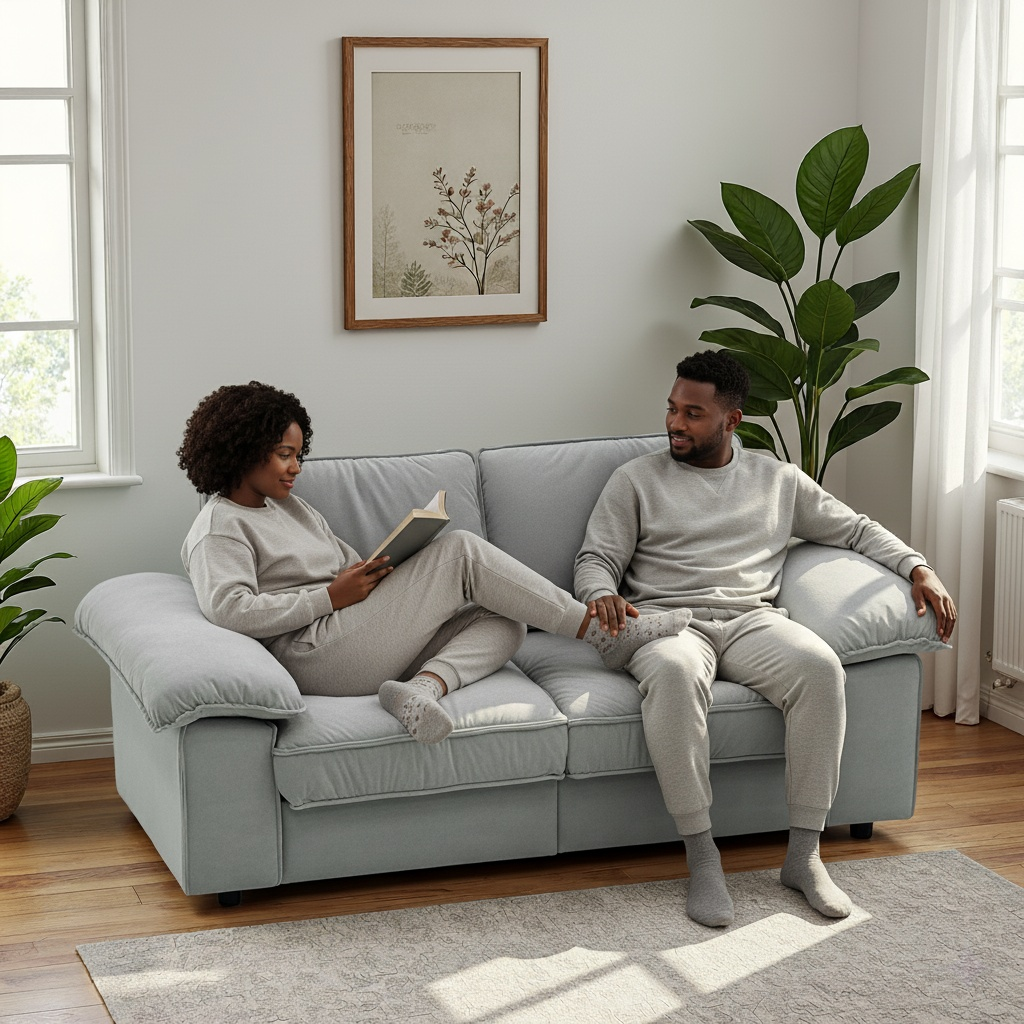 78.74" Gray Velvet Compact Loveseat – 2-Seat Space-Saving Couch with Hidden Storage for Small Apartments/Studios