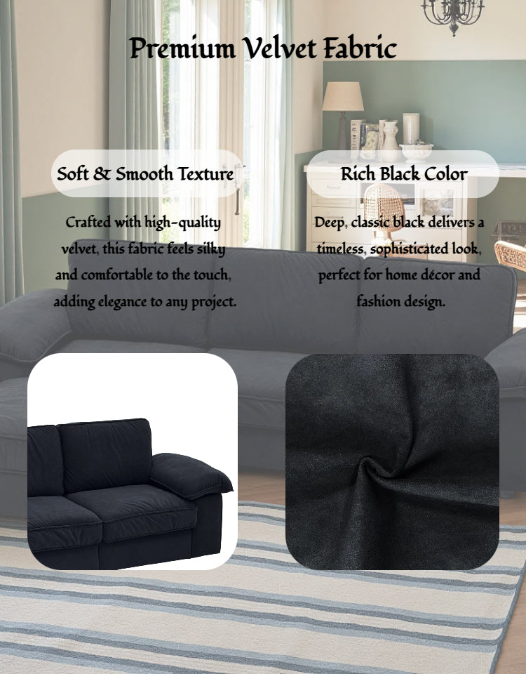 105.5" Upholstered L-Shaped Sectional Sofa with Storage – Modern Deep-Cushion Fabric Couch, Space-Saving for Apartments & Living Rooms