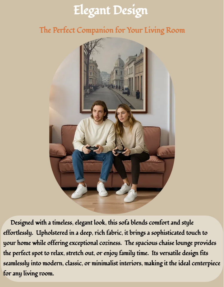 78.74" Brown Faux Leather Storage Loveseat – 2-Seat Modern Couch with Hidden Compartment for Small Spaces/Living Rooms/Apartments/Offices