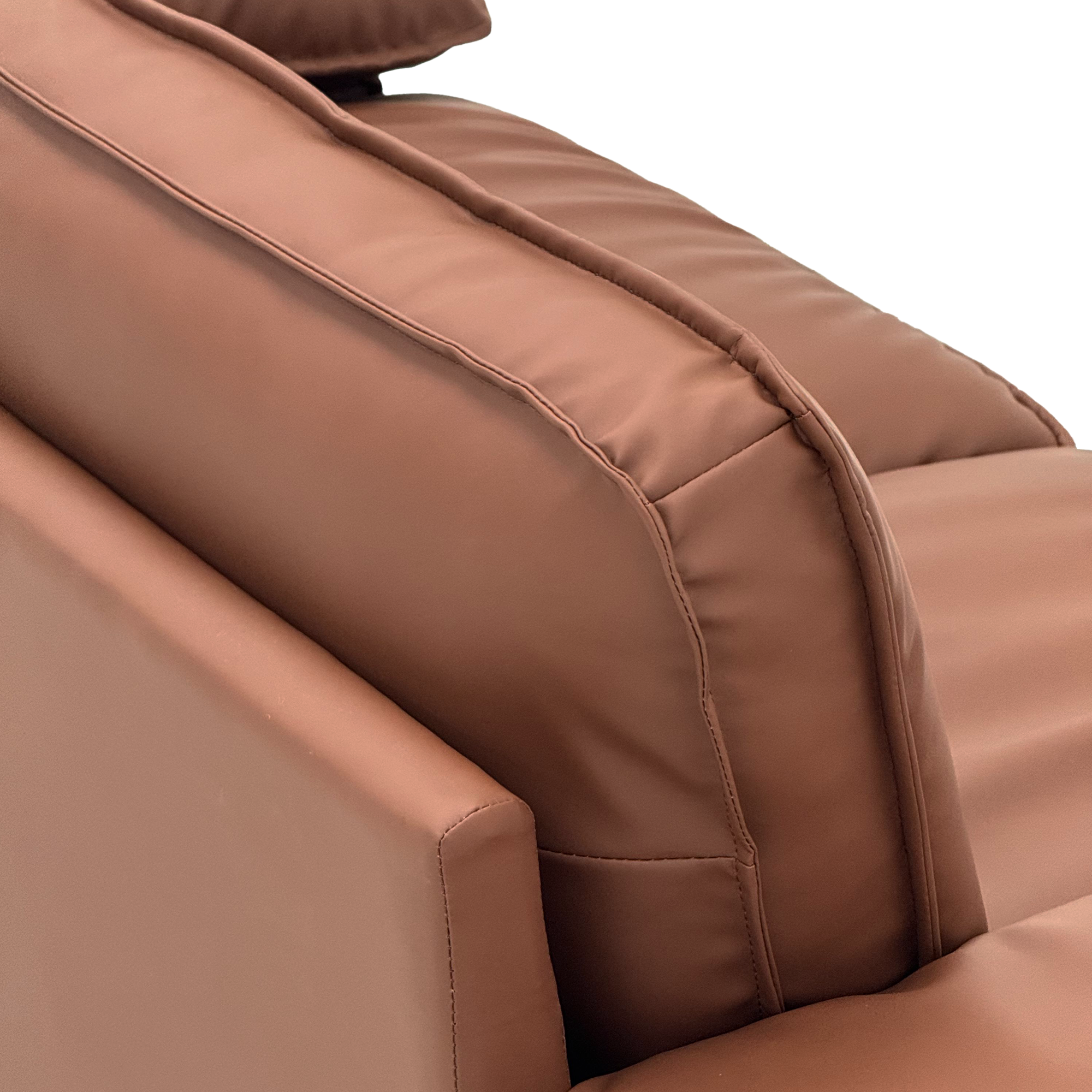 78.74" Brown Faux Leather Storage Loveseat – 2-Seat Modern Couch with Hidden Compartment for Small Spaces/Living Rooms/Apartments/Offices