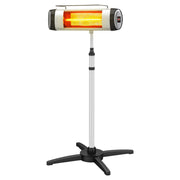 Porch Garden Electric Thermostat Patio Heater Standing Garden 1500W Infrared Heater with Remote Control Outdoor/Indoor