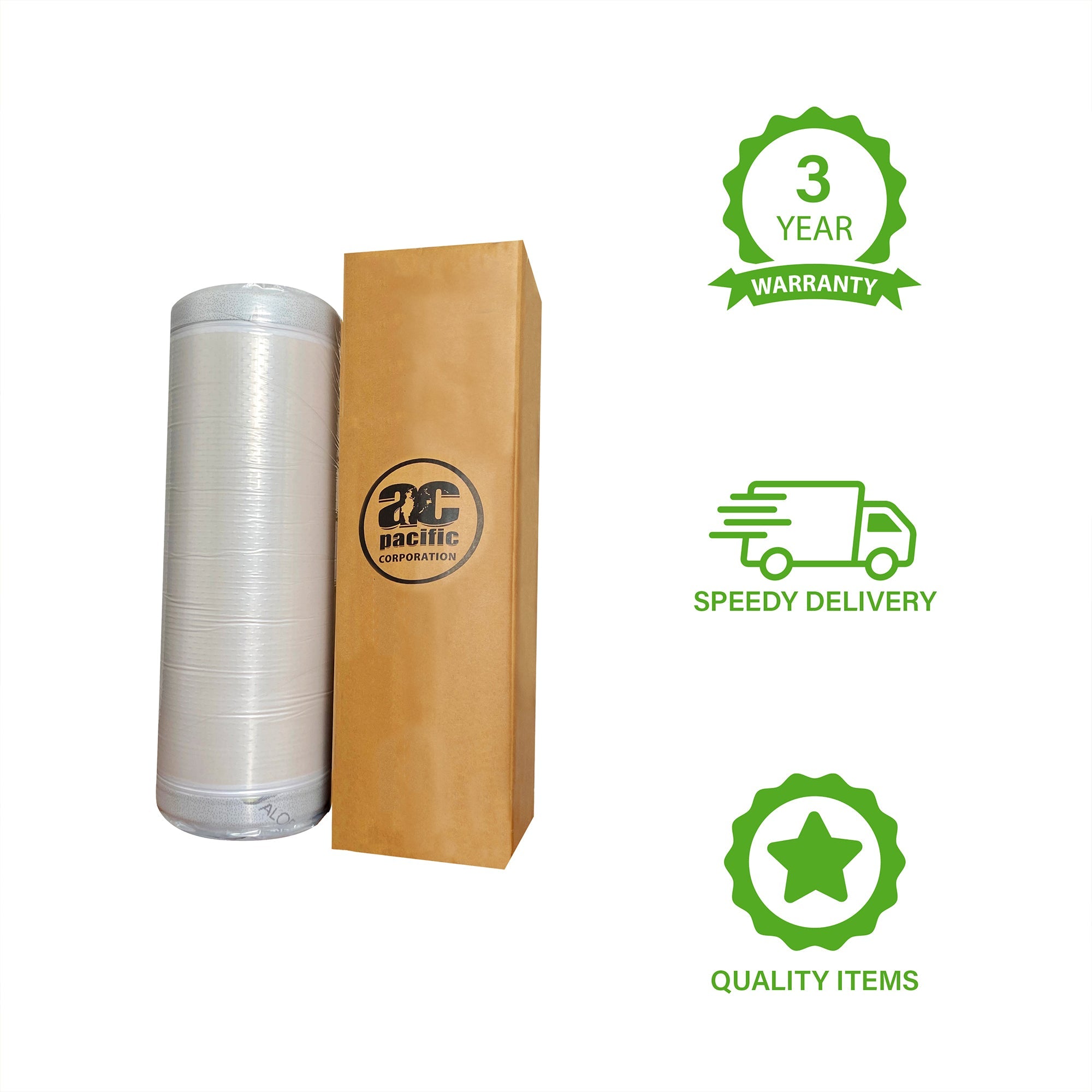 6 Inch Twin Pocket Spring Mattress, Soft Medium Firmness