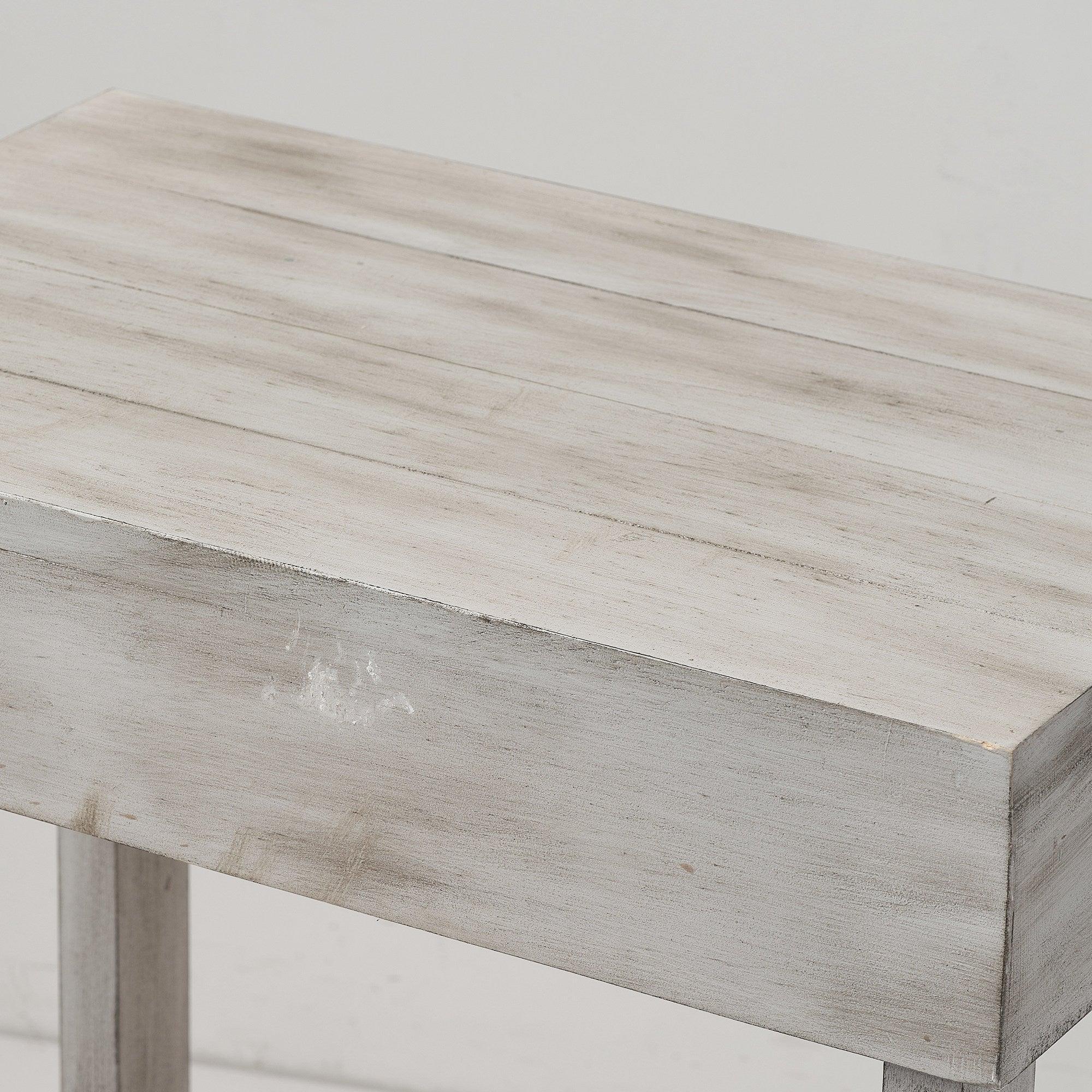 Rustic Wood Square Side Table, Built-In Shelf, Sturdy Accent Storage