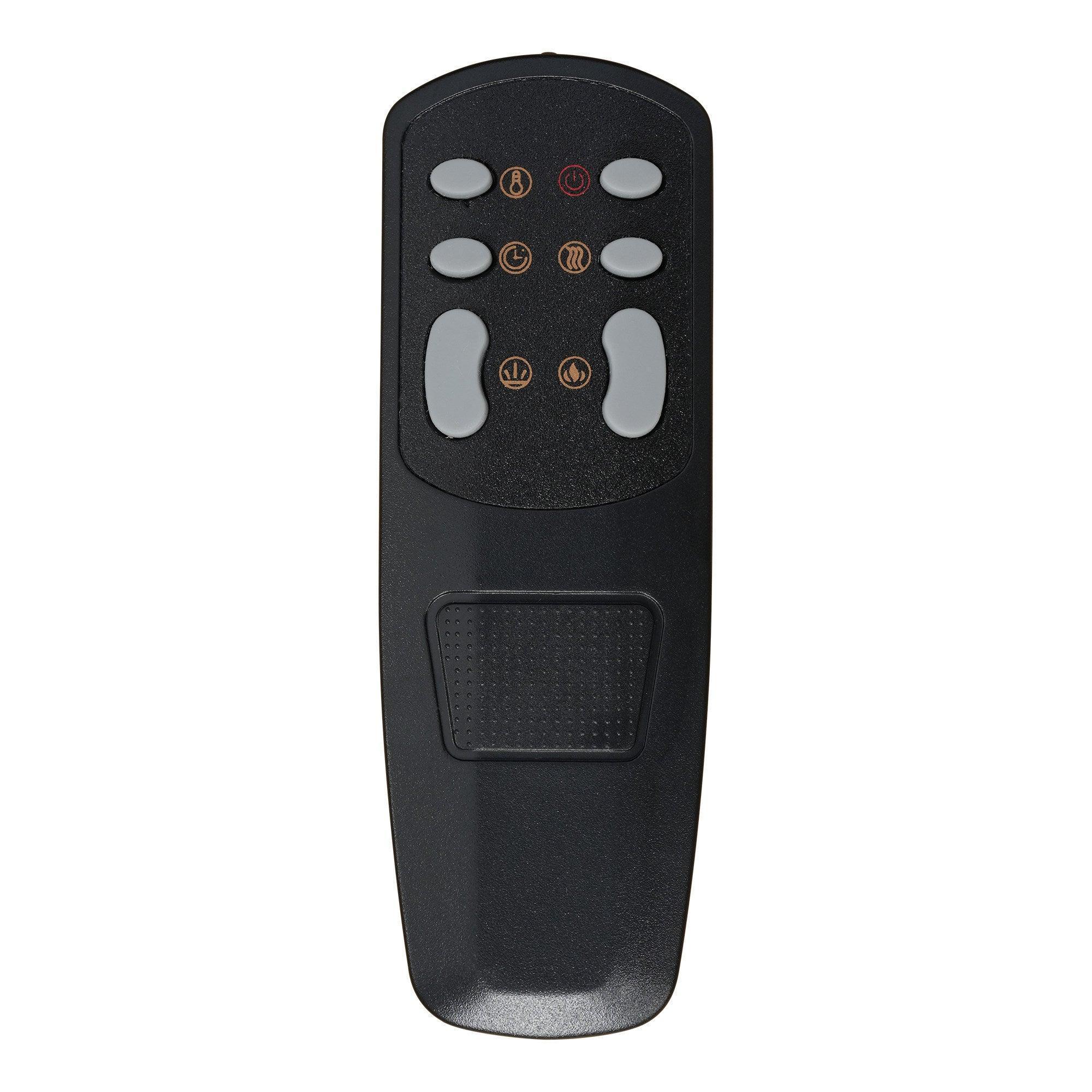 Wall Electric Fireplace with Remote Control and Touch Screen in 13 Flame Colors and Base Lights - Vanub